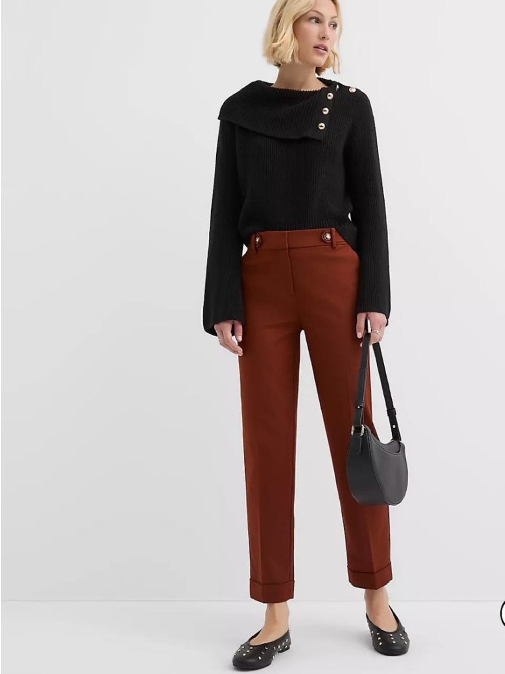 Loft cuffed Riviera pants size 8